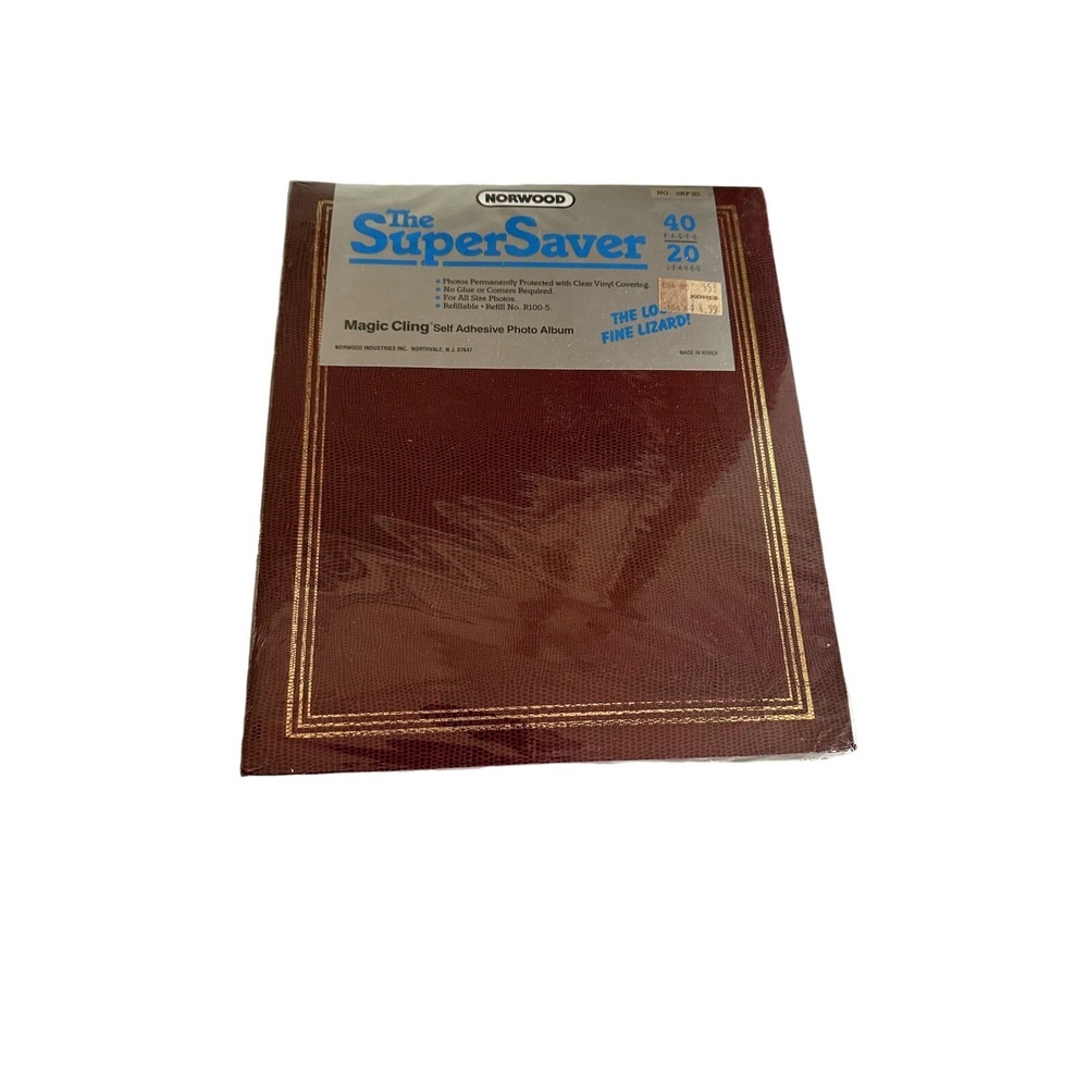 Norwood Super Saver Magic Cling Self Adhesive Photo Album 40 Pages Refillable V